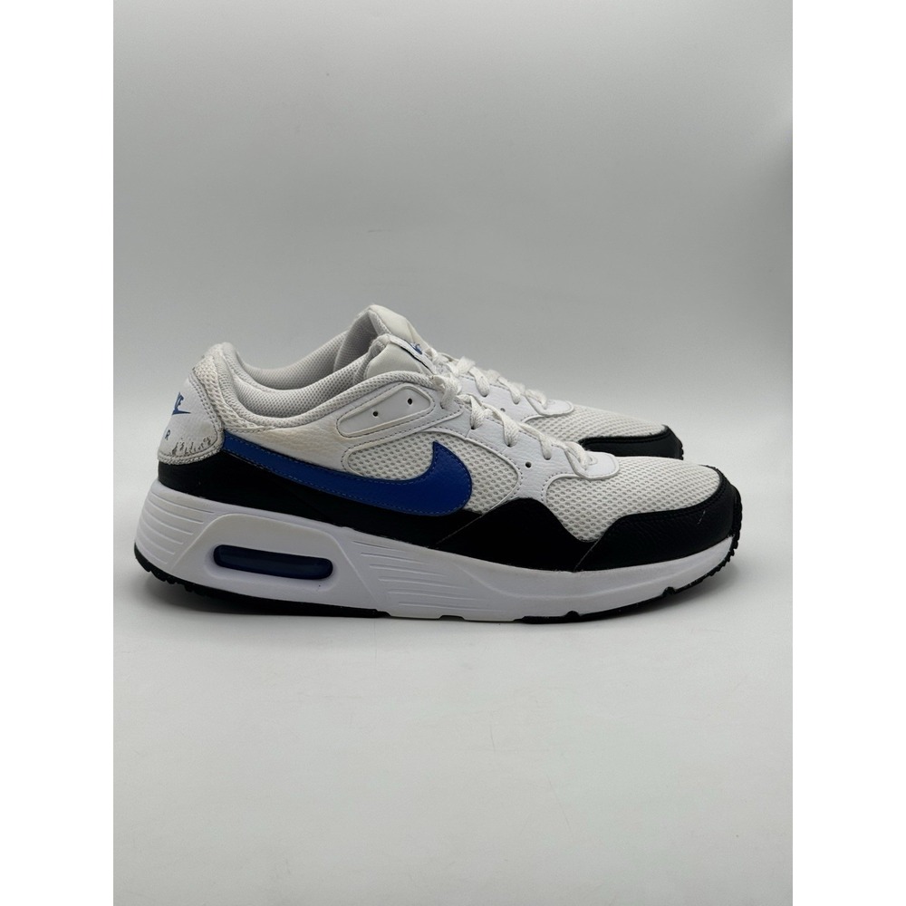 Nike Air Max Shoes Mens Size 10.5 White Black Blue Sneakers Athletic FQ8737-100